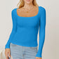 Square Neck Long Sleeve T-Shirt