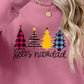 Round Neck Christmas Themed Graphic Long Sleeve Sweatshirt