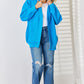 Open Front Dropped Shoulder Cardigan