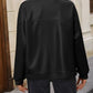 Zip Up Baseball Collar Dropped Shoulder Jacket