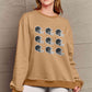 Simply Love Full Size Football Graphic Round Neck Sweatshirt