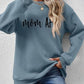 Letter Graphic Dropped Shoulder Sweatshirt