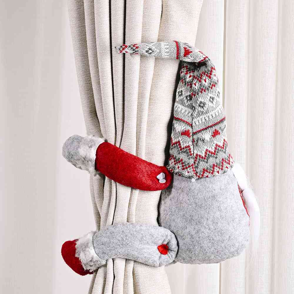 Winter Christmas Faceless Gnome Curtain Ornament