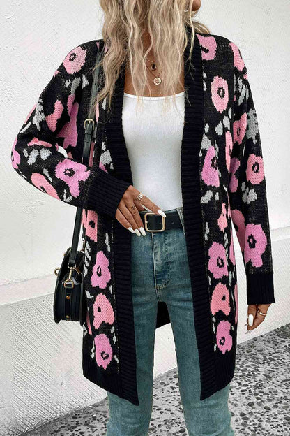 ModDanzyCloset Black Open Front Longline Cardigan