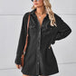 Pocketed Dropped Shoulder Mini Denim Dress