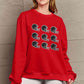 Simply Love Full Size Football Graphic Round Neck Sweatshirt