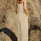 Pocketed Wide Leg Overall