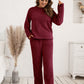 Vixen Teddy Long Sleeve Top and Pants Lounge Set