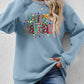 FELIZ NAVIDAD Round Neck Drop Shoulder Sweatshirt