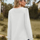 Full Size Round Neck Puff Sleeve Blouse