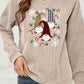 CHRISTMAS THEMED Faceless Gnome Graphic Drop Shoulder Sweatshirt