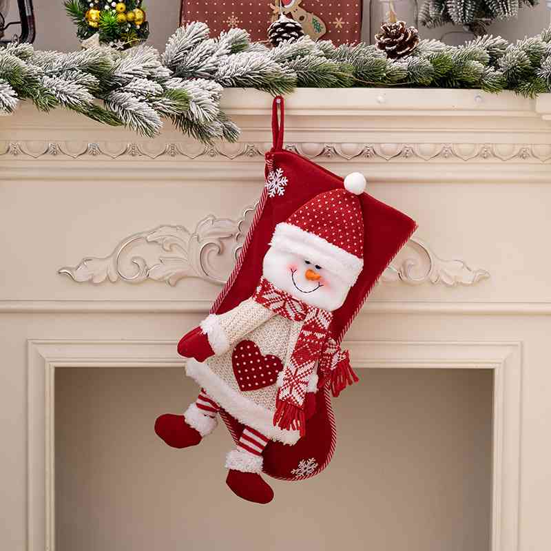 Christmas Santa or Snowman Stocking Hanging Widget