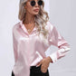 Collared Neck Buttoned Long Sleeve Shirt