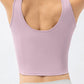Round Neck Wide Strap Active Tank