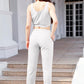 Hannah Waffle-Knit Cropped Tank and Drawstring Pants Set