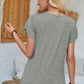 V-Neck Petal Sleeve T-Shirt