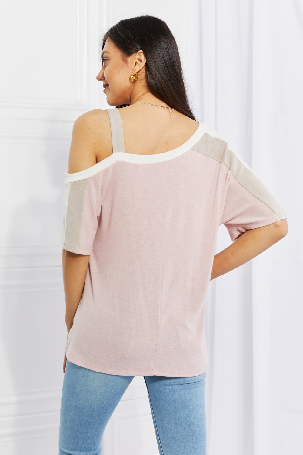 Andree by Unit Full Size Something Simple Cold Shoulder Tee *