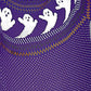 Full Size Ghost Pattern Round Neck Long Sleeve Sweater