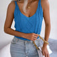 Cable-Knit Scoop Neck Knit Vest