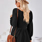 Full Size V-Neck Lantern Sleeve Blouse