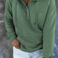 Full Size Dropped Shoulder Long Sleeve Hoodie with Pocket