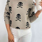 Patterned Drop Shoulder Sweater