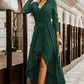Full Size Lace High-Low V-Neck Dress