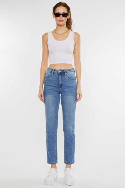 Kancan Full Size Cat's Whiskers High Waist Jeans *