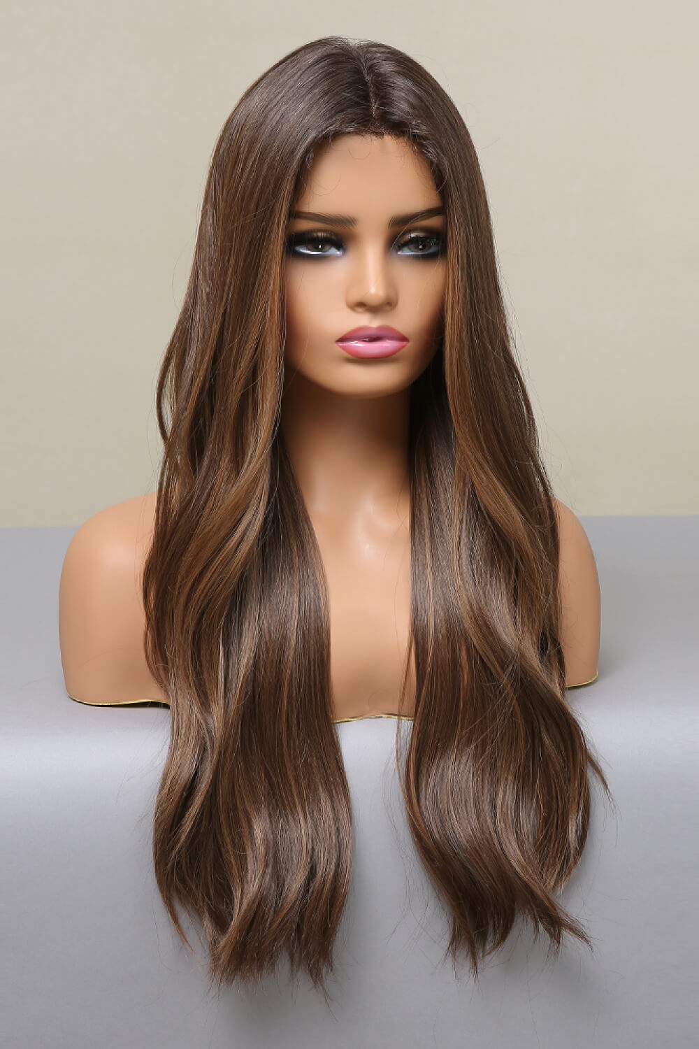 13*2" Women's Lace Front Wigs Synthetic Long Wave 26" Heat Safe 150% Density