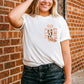 Full Size Round Neck Short Sleeve Cowboy Theme T-Shirt