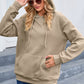Full Size Dropped Shoulder Pocketed Hoodie