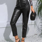 Justine&CC Zip-Up High Waist Straight Leg Pants