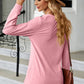 Notched Long Sleeve T-Shirt