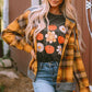 Plaid Hooded Button Front Jacket