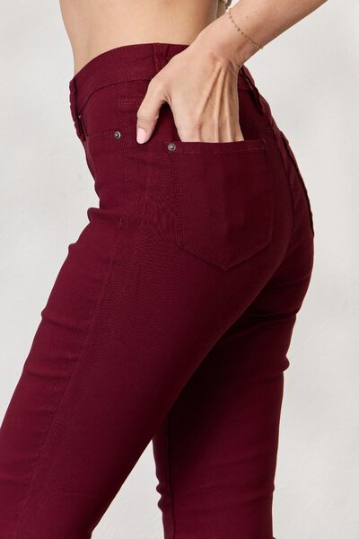 YMI Jeanswear Dark Wine Hyperstretch Mid-Rise Skinny Jeans