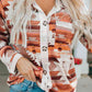 Printed Button Up Long Sleeve Shirt