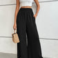 Wide Waistband Relax Fit Long Pants