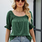 Full Size Short Flounce Sleeve Top