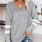 Full Size V-Neck Raglan Sleeve T-Shirt