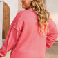 Plus Size V-Neck Dropped Shoulder Sweater