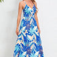 Printed Surplice Maxi Cami Dress