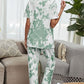 Full Size Tie-Dye Tee and Drawstring Waist Joggers Lounge Set