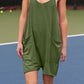 Pocketed Spaghetti Strap Romper
