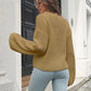 Round Neck Dropped Shoulder Sweater