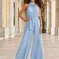 Cutout Tied Pleated Sleeveless Jumpsuit