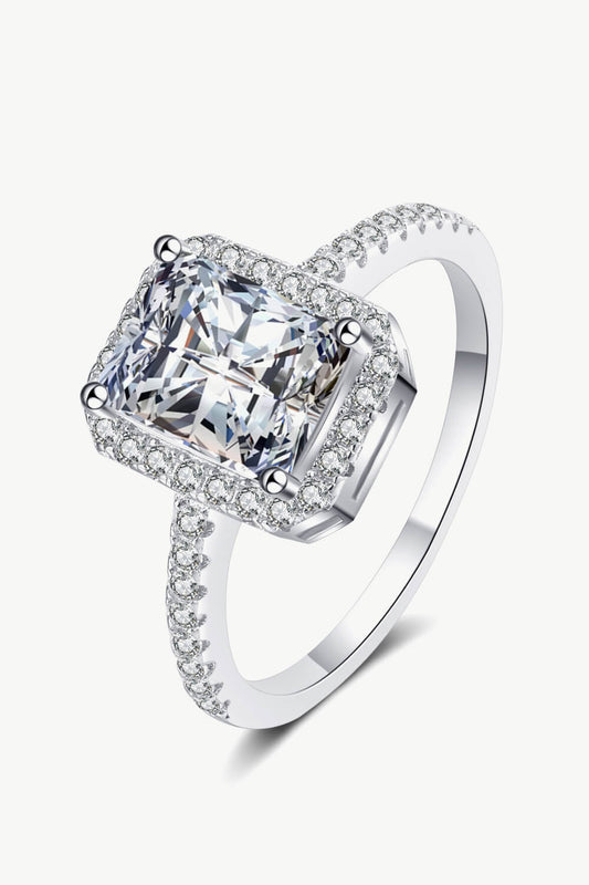 Women's 1 Carat Rectangle Moissanite Ring