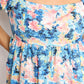 Double Take Floral Square Neck Puff Sleeve Dress