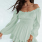 Alora Annie Off Shoulder Smocked Waist Romper