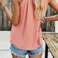 Ruched Grecian Neck Tank