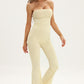 Jessica Anne Beauty Lace-Up Strapless Jumpsuit